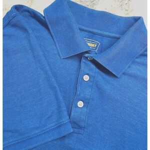 Foundry Large TALL Men's‎ Blue Short Sleeve Shirt